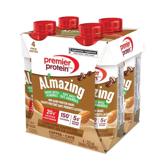 Premier Protein Al'mazing Coffee Non-Dairy Protein Shake, 4 pack