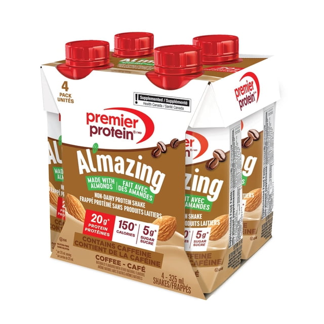 Premier Protein Al'mazing Coffee Non-Dairy Protein Shake, 4 pack