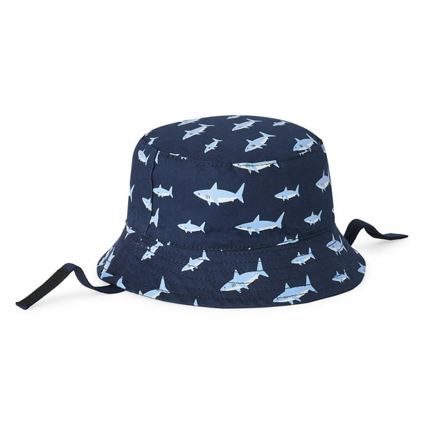 HUGO BOYS REVERSIBLE  NAVY&BEIGE BUCKET HAT G01166