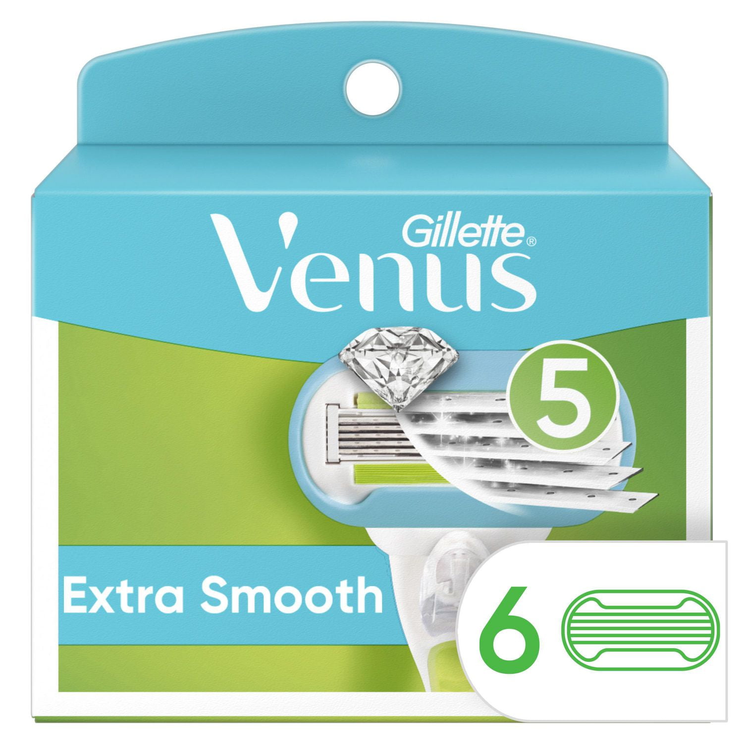 Gillette Venus Sensitive Disposable Razors for Women with Sensitive Skin,  Delivers Close Shave with Comfort, 6 Count (Pack of 1)