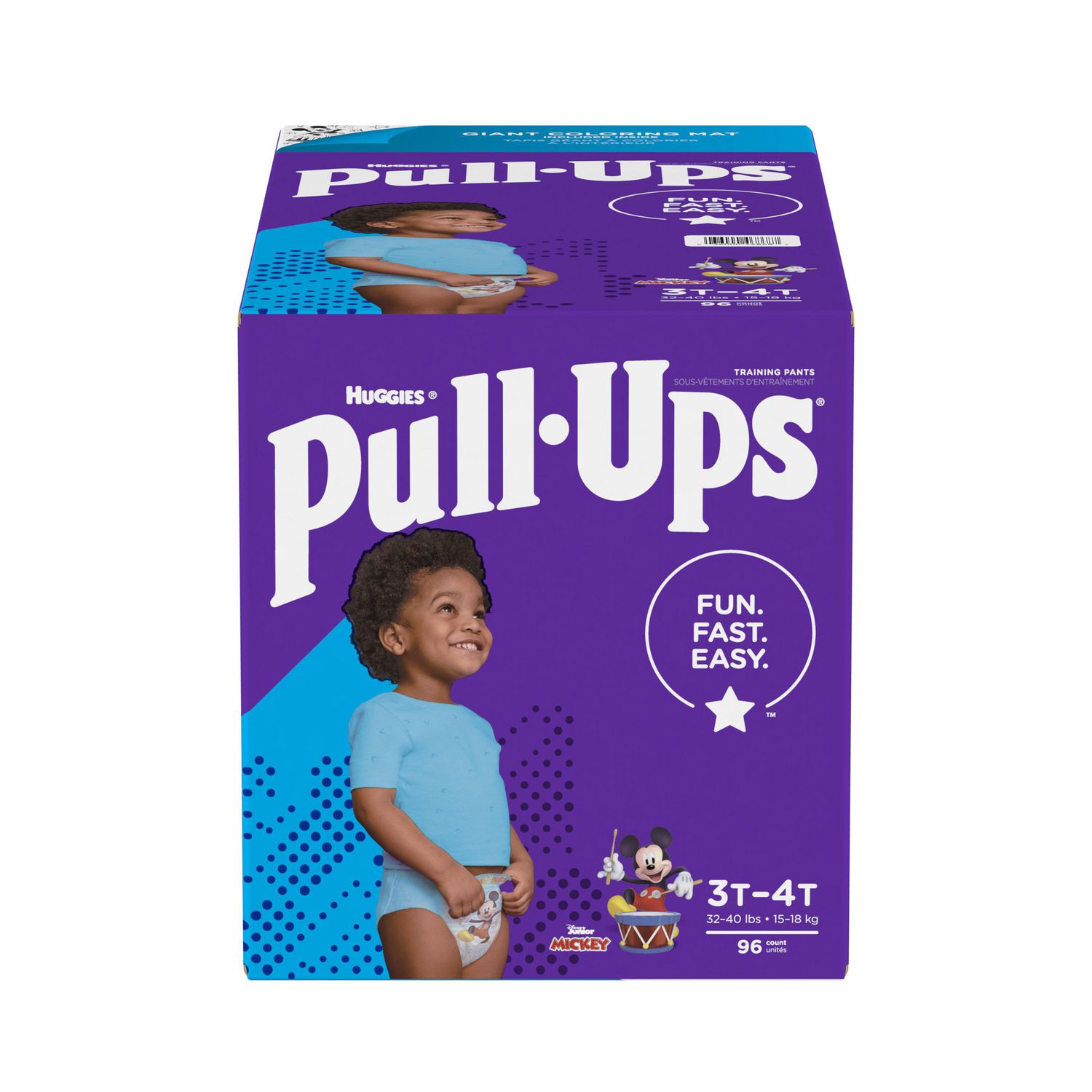 Pull-Ups Boys' Potty Training Pants Size 5, 3T-4T, 96 Ct 
