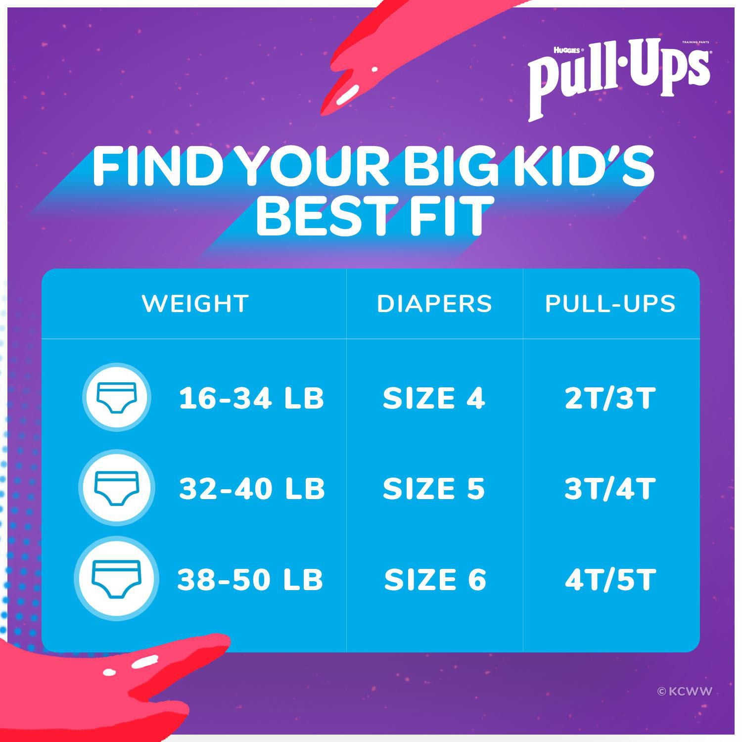 Pull Ups Night-Time Training Pants, for Boys, Size 2T-3T (18-34 lbs),  Disney Pixar Toy Story, Diapers & Training Pants