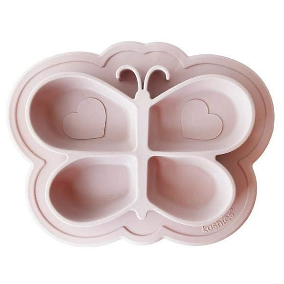 KU Siliplate assiette en silicone sans dégâts Rose
