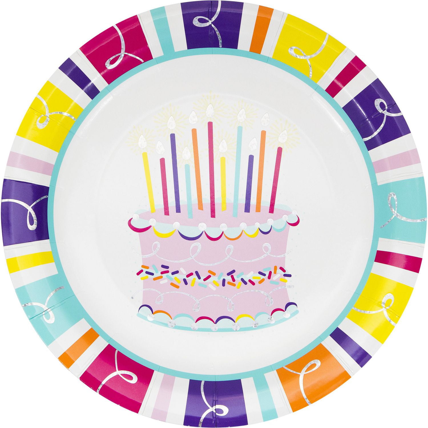 Sparkle Cake Paper Plates | Walmart Canada