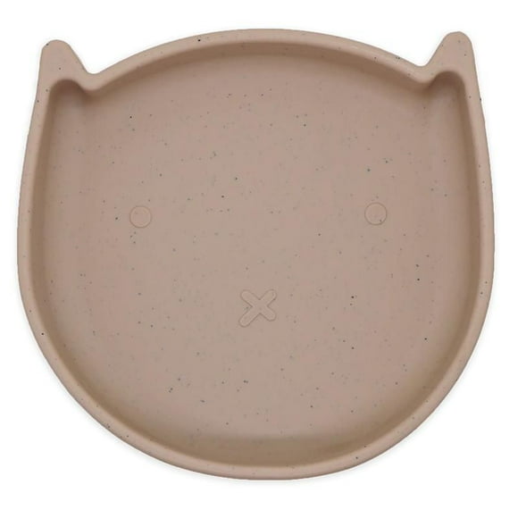 KU Silikitty Assiette en silicone sans dégâts Toasted Almond