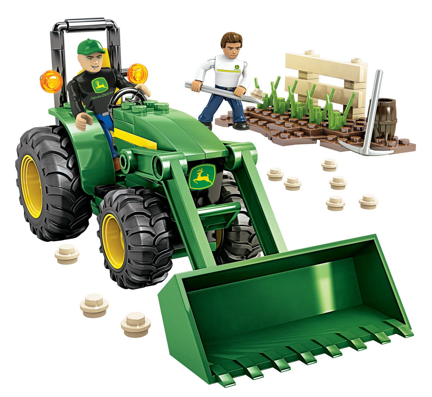 mega bloks john deere farm tractor