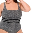 thumbnail image 2 of Krista Plus Women's Square Neck Contour D-cup One Piece Swimsuit, 2 of 6