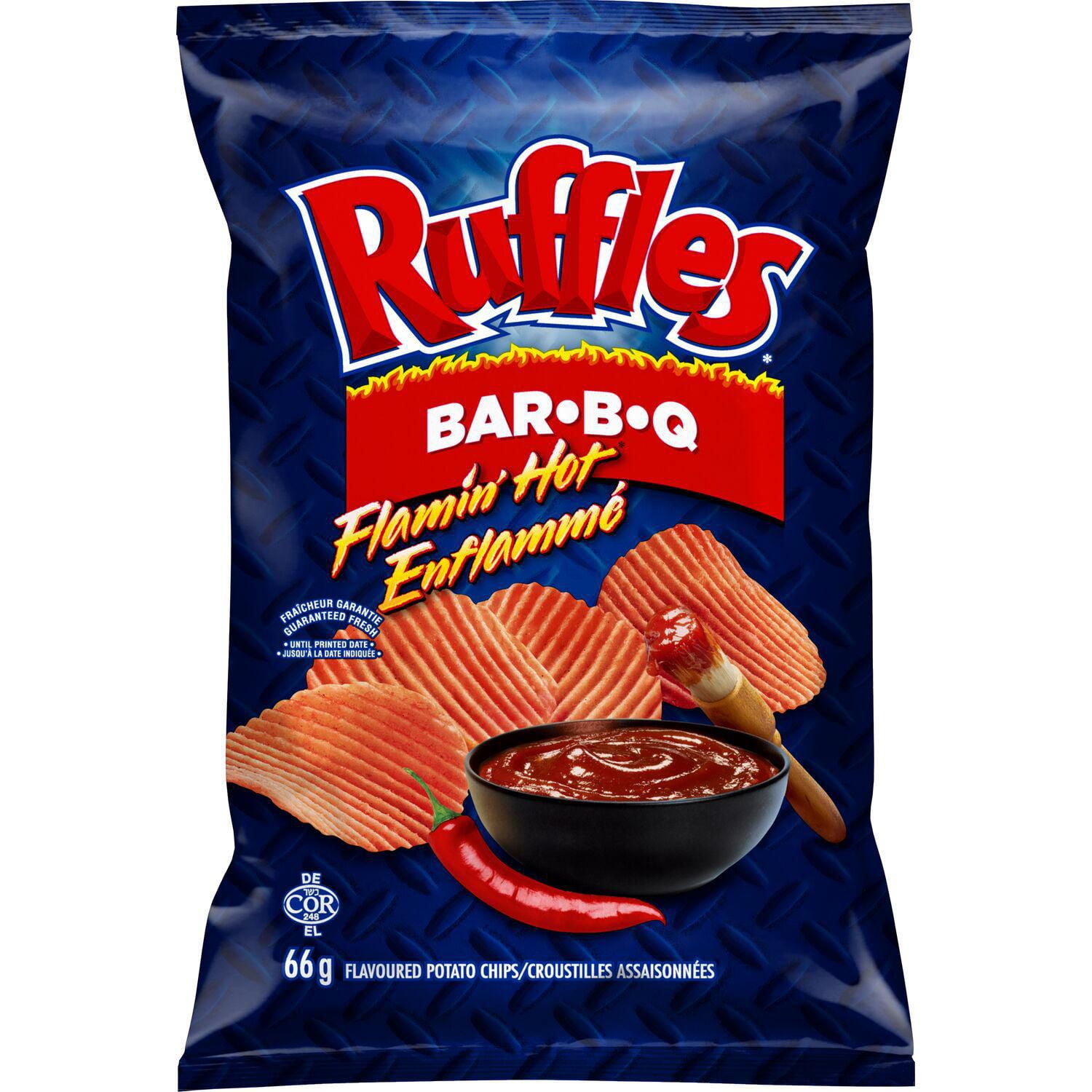 Ruffles Croustilles Saveur Enflammé Bar-B-Q