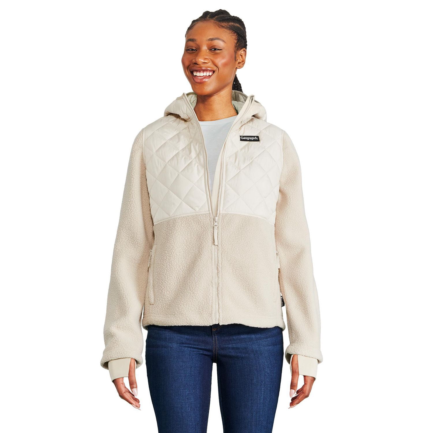 Canadiana Women's Mixed Media Jacket - Walmart.ca