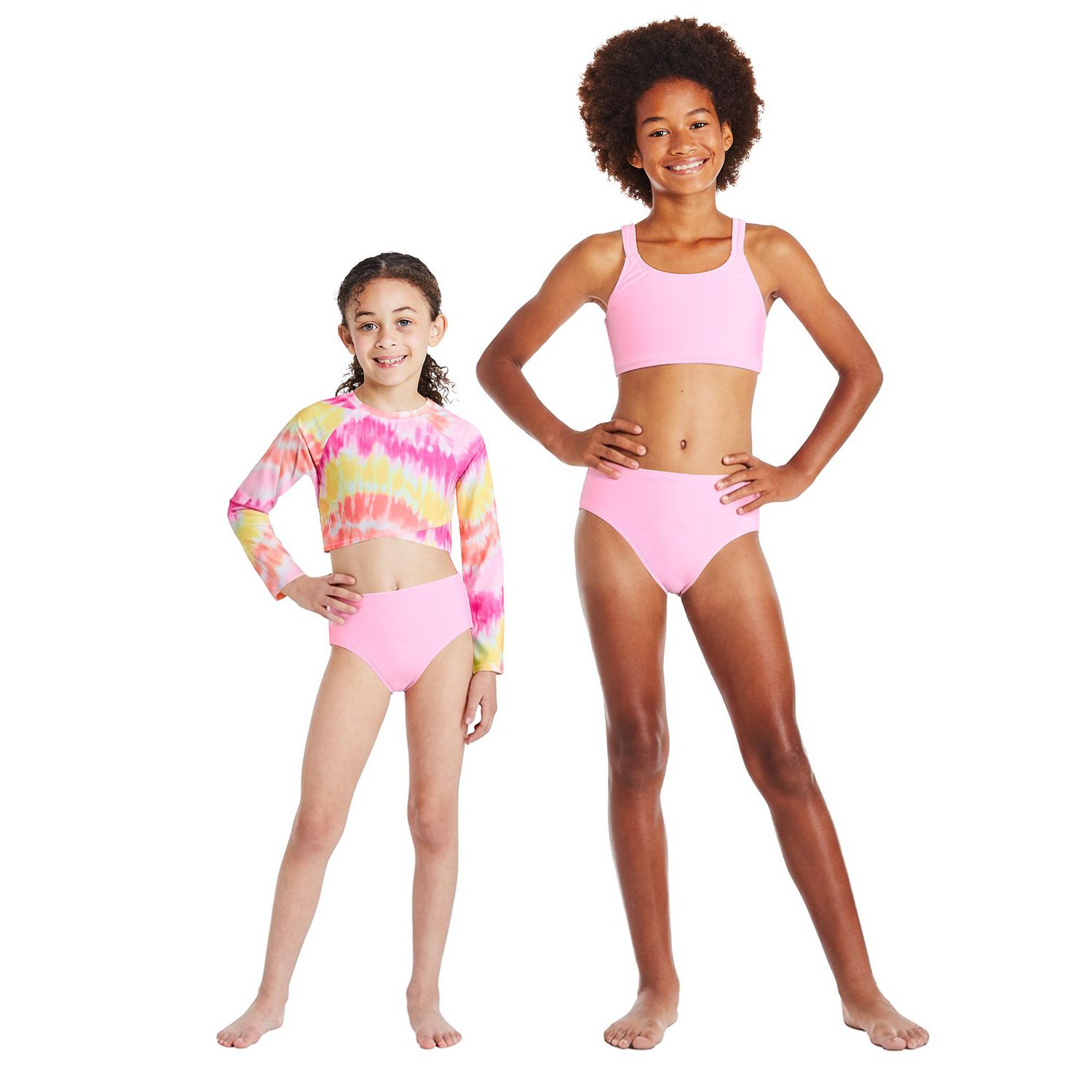Ensemble 3 pièces avec bikini et haut anti-UV George pour filles