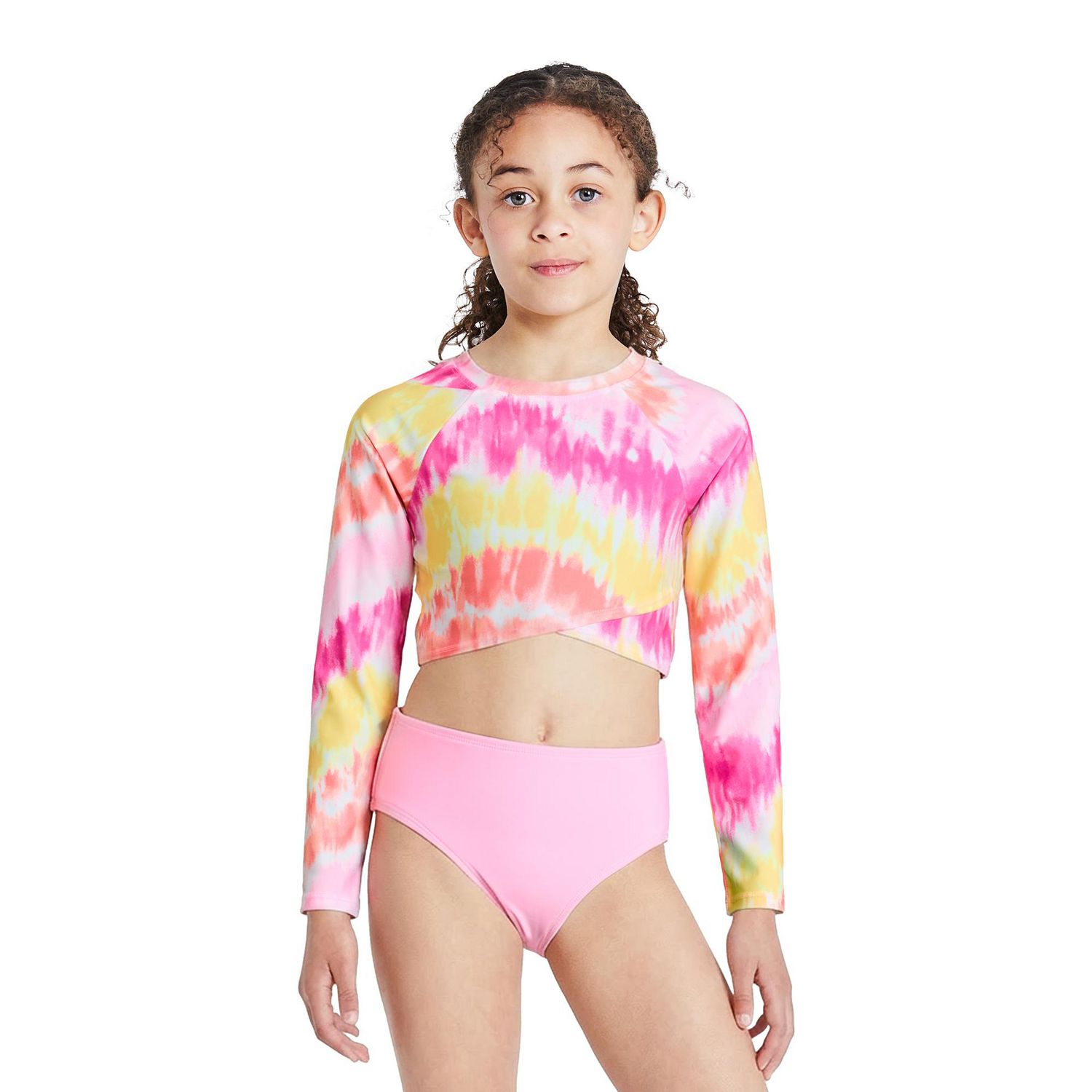 Ensemble 3 pièces avec bikini et haut anti-UV George pour filles