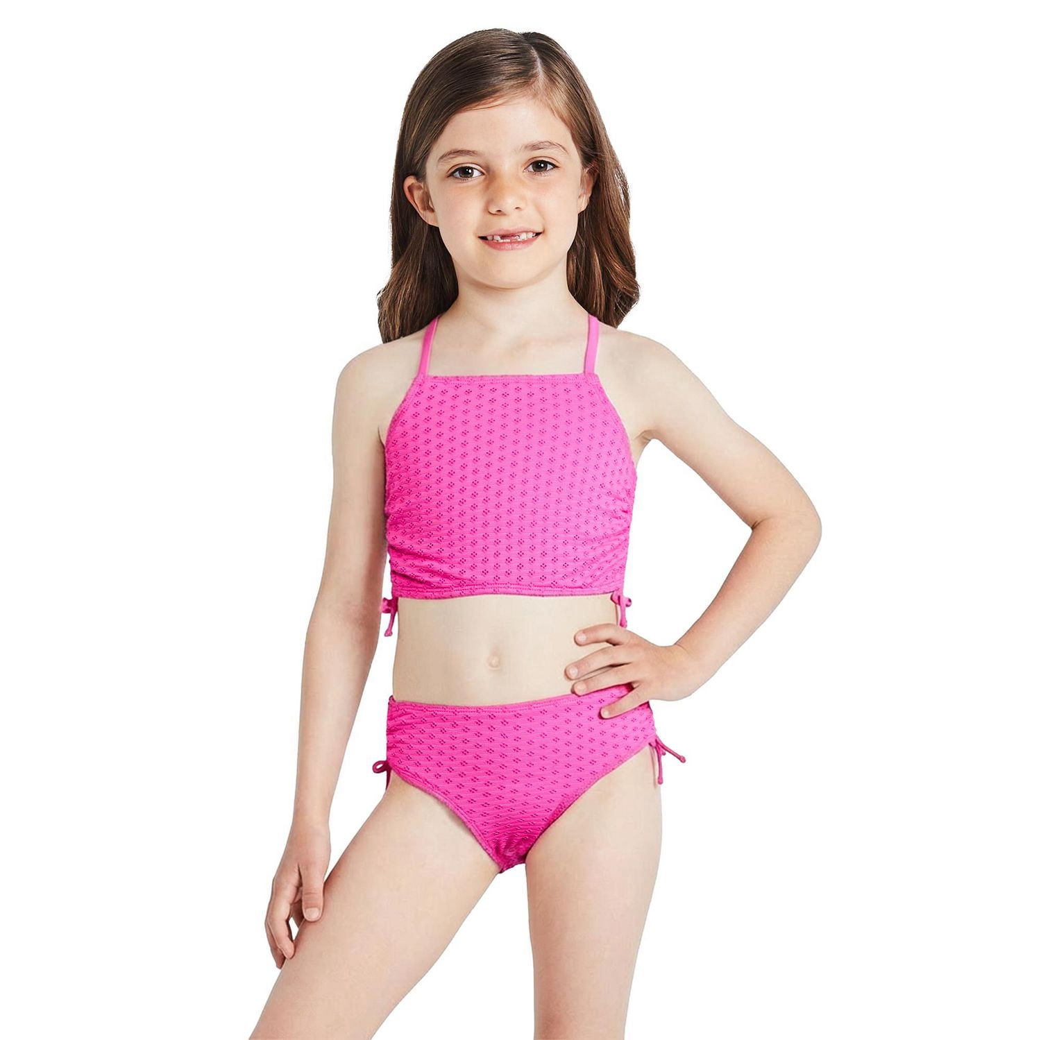 George Girls' Two Piece Eyelet Bikini Set