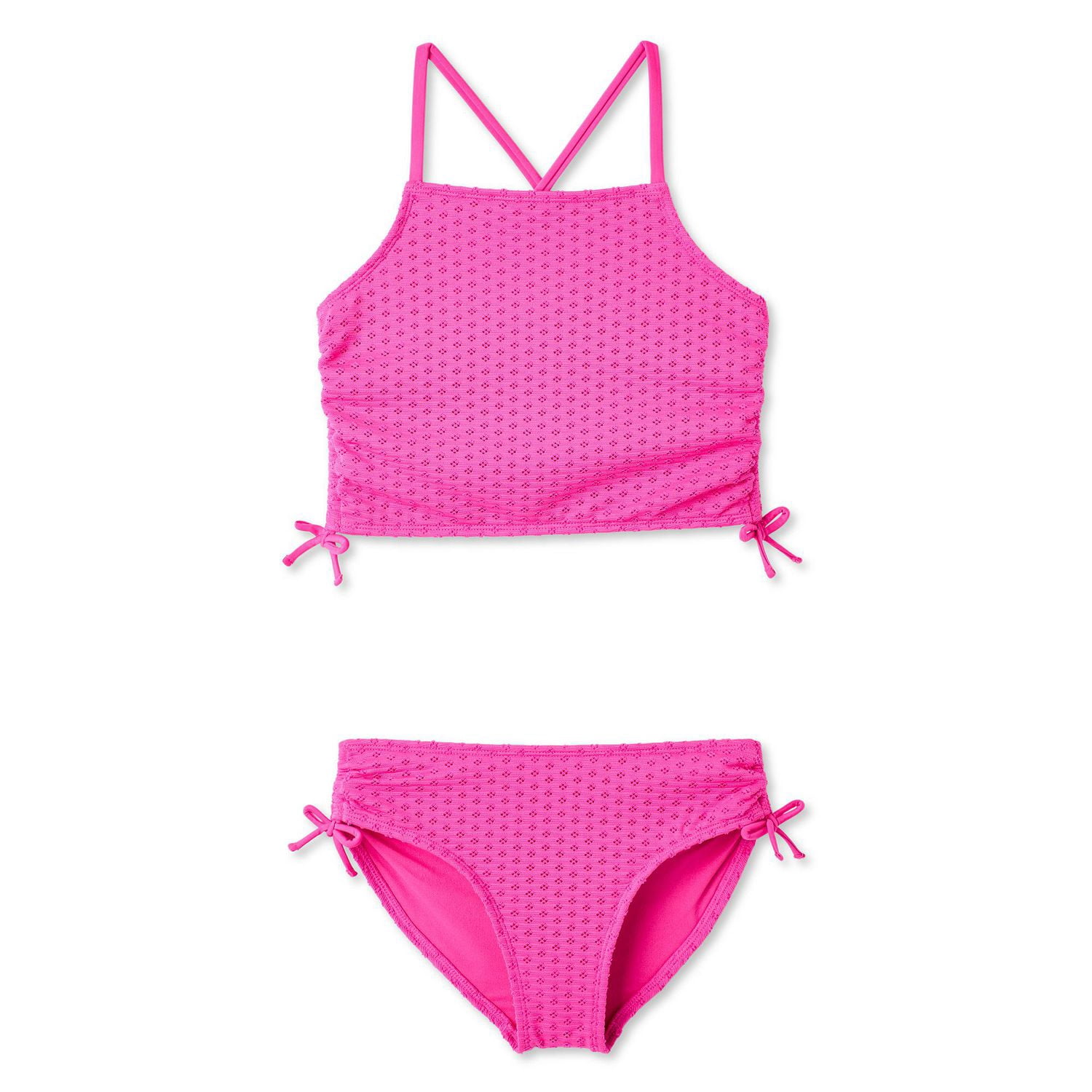 George Girls' Two Piece Eyelet Bikini Set