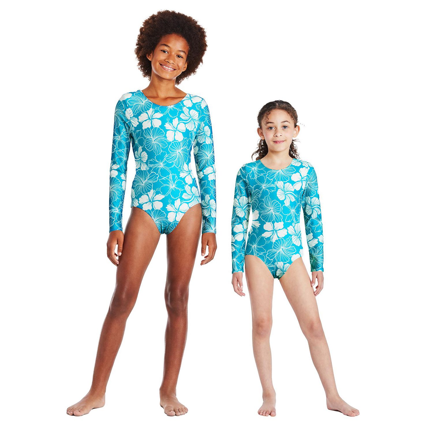 Maillot de bain 1 pièce à manches longues George pour filles