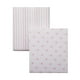 George Baby Organic Cotton Double Pack Crib Sheets, 28" x 52", organic cotton - image 1 of 5