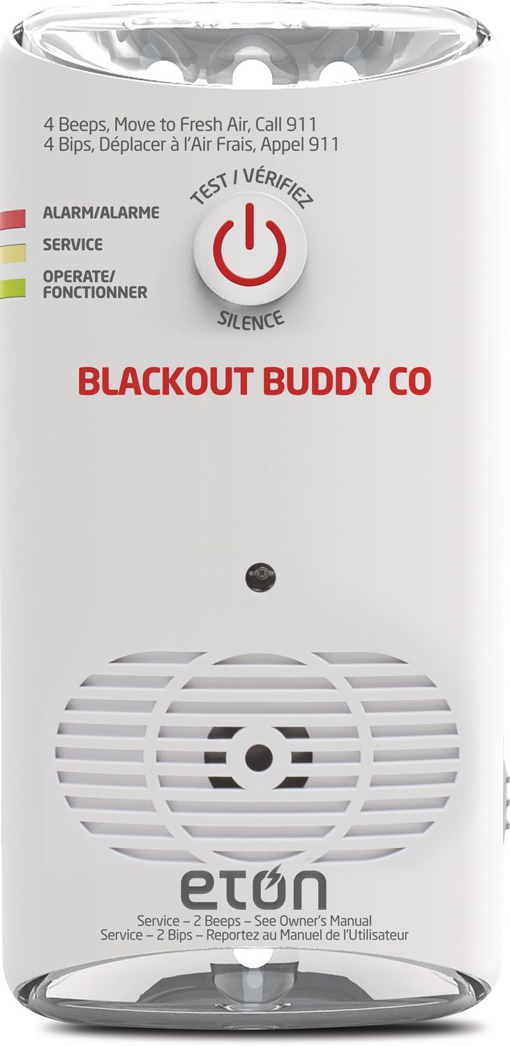 Eton Blackout Buddy CO Carbon Monoxide Detector with Alarm, Flashlight