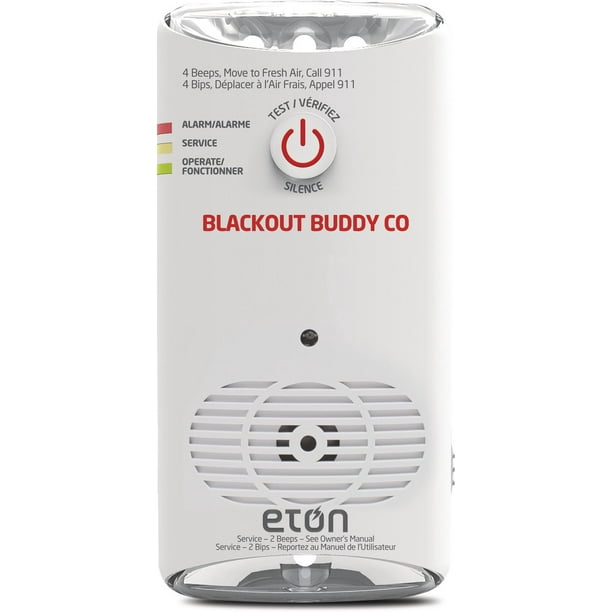 Eton Blackout Buddy CO Carbon Monoxide Detector with Alarm, Flashlight
