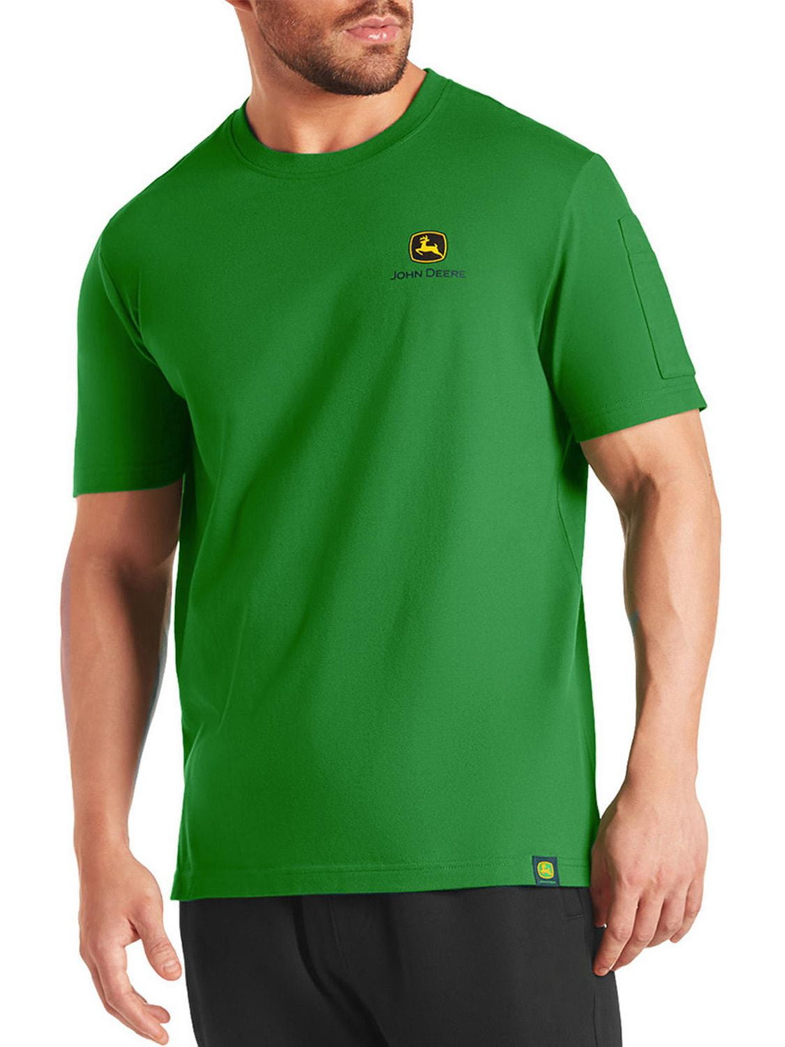 John Deere Men’s Short Sleeve Logo Graphic Pocket Crew T-Shirt