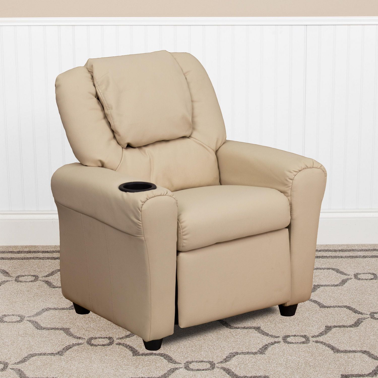 Children's recliner with discount cup holder personalized