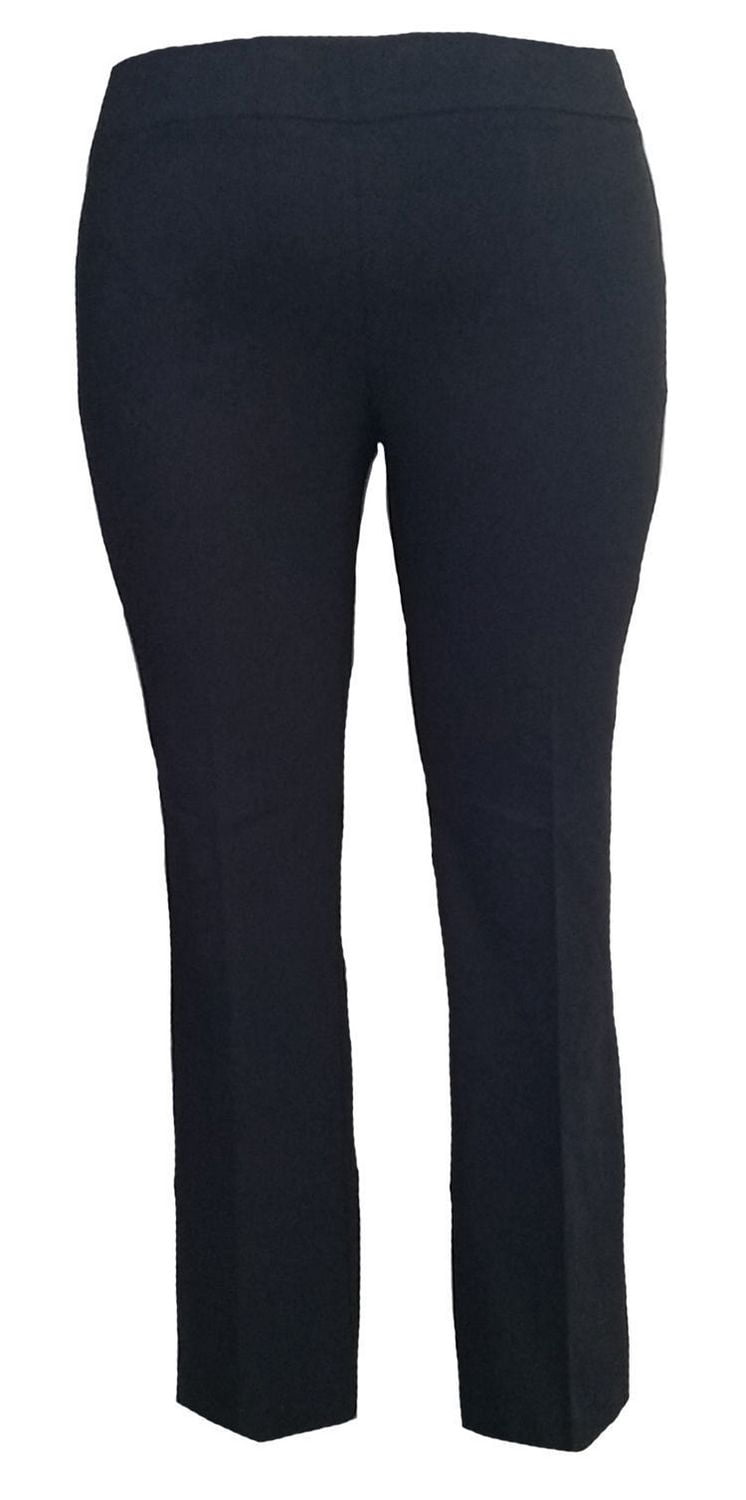 Plus Women's Pull on Comfort Bengaline Bootcut Dress Pant