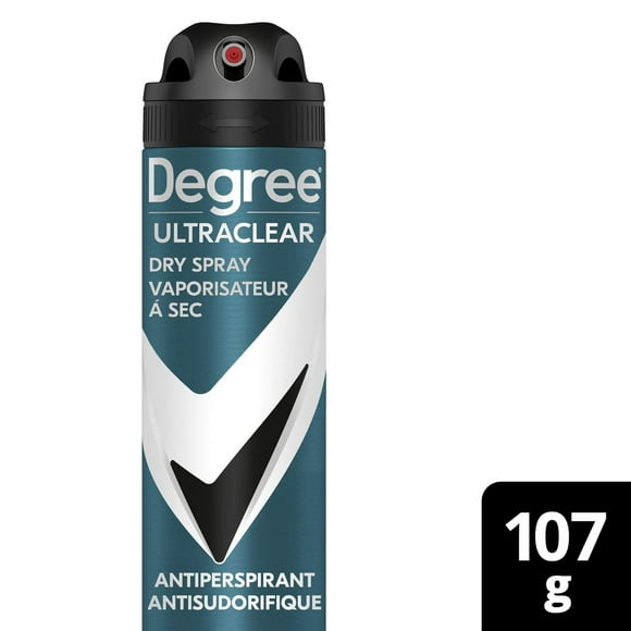 Degree Men UltraClear Black + White  Dry Spray Antiperspirant, 107 g Dry Spray