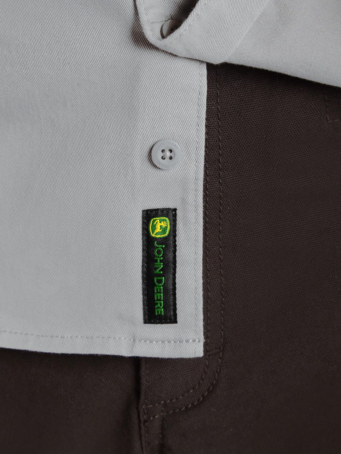 Chemise de travail John Deere pour homme en twill stretch à manches courtes