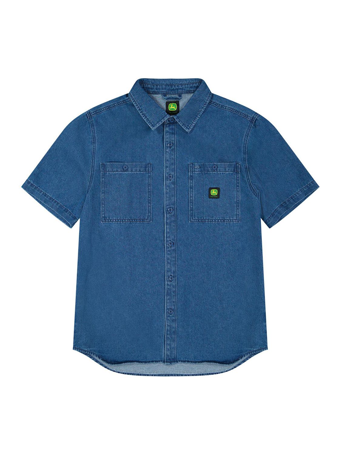 Chemise en jean John Deere à manches courtes pour homme