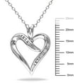 thumbnail image 2 of Miabella Diamond Accent Sterling Silver Heart Pendant, 18", 2 of 4