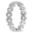 thumbnail image 2 of Miabella Diamond-Accent Sterling Silver Multi-Heart Ring, 2 of 5