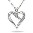 thumbnail image 1 of Miabella Diamond Accent Sterling Silver Heart Pendant, 18", 1 of 4