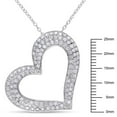thumbnail image 2 of Miabella 1 Carat T.W. Diamond Sterling Silver Heart Pendant, 18", 2 of 4