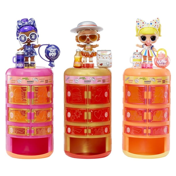 LOL Surprise Loves Mini Sweets Deluxe X Haribo - Goldbears - Comprend 3  Poupées sur Le Thème des Bonbons, des Accessoires Amusants et Une Surprise  Liquide - Enfants de 4 Ans et