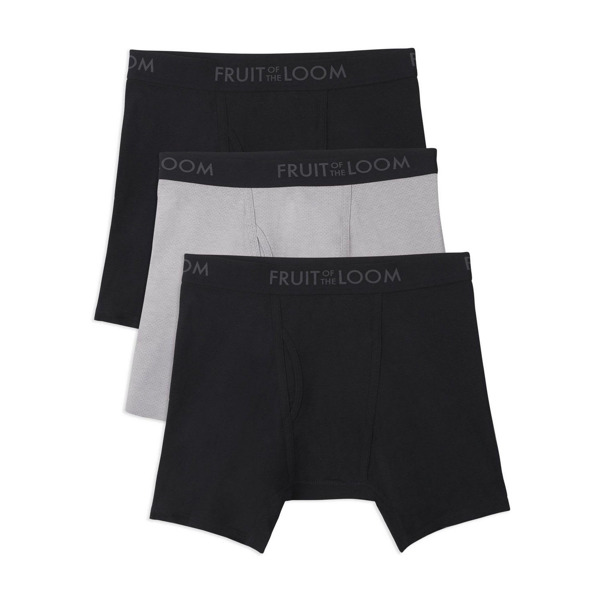 Fruit of the Loom Men's Breathable Boxer Brief, 3-pack 