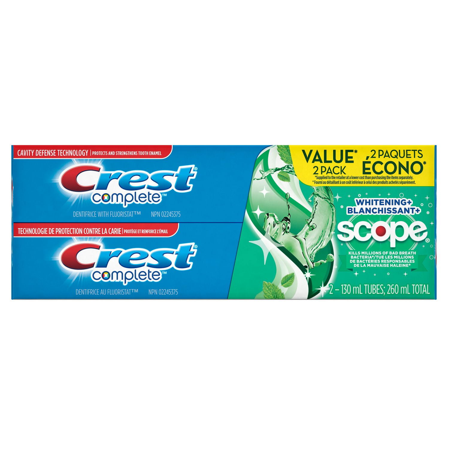 Crest Complete Whitening+ Scope Minty Fresh Toothpaste | Walmart Canada