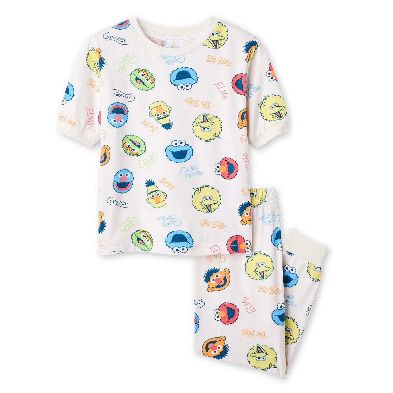 Sesame Street Toddler Boys' Two Piece Pajama Set