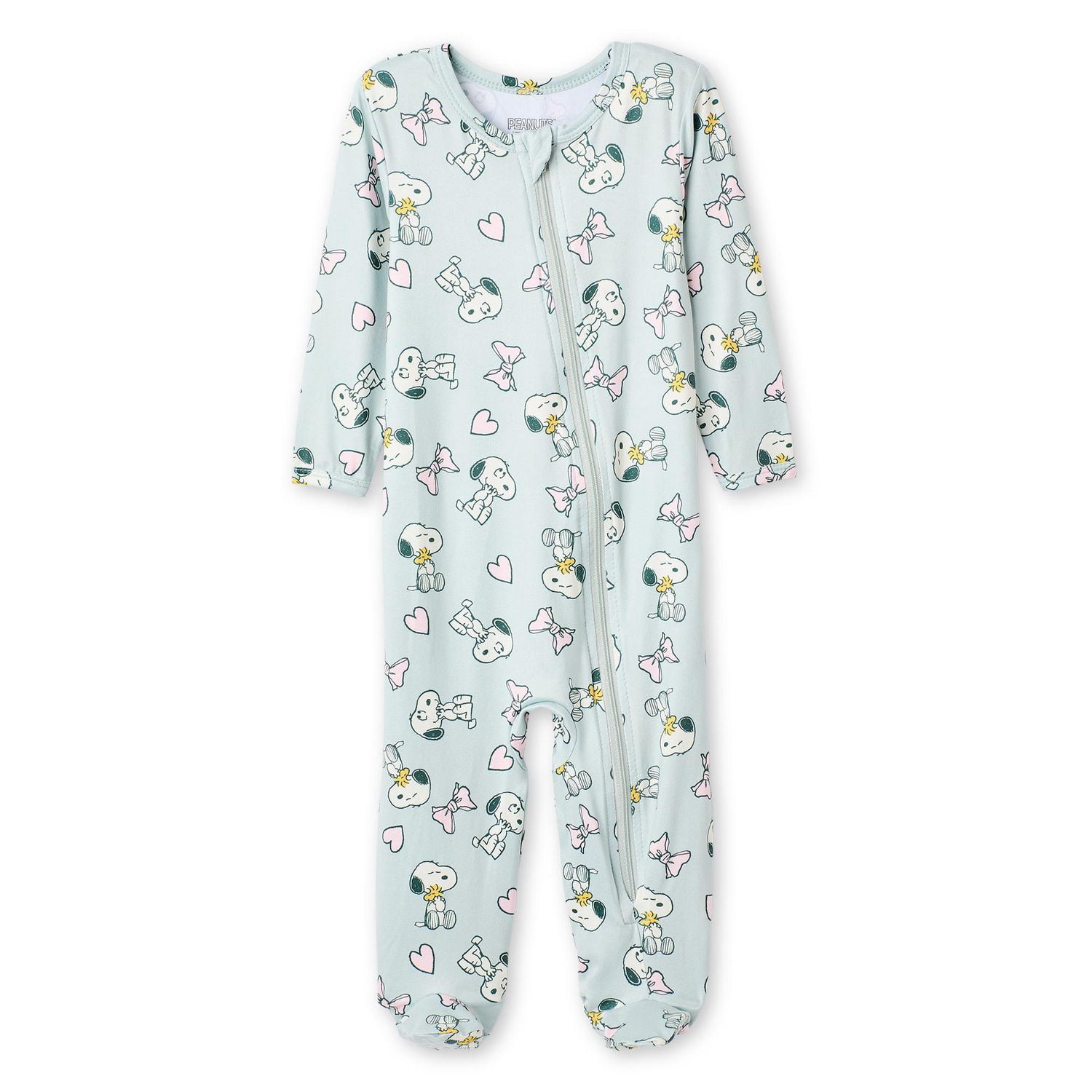 Peanuts Baby Girls' Snoopy Full Zip Sleeper