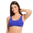 thumbnail image 1 of Summer Flirtt Women's Textured Scoop Neck Bikini Top, 1 of 8