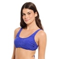 thumbnail image 2 of Summer Flirtt Women's Textured Scoop Neck Bikini Top, 2 of 8