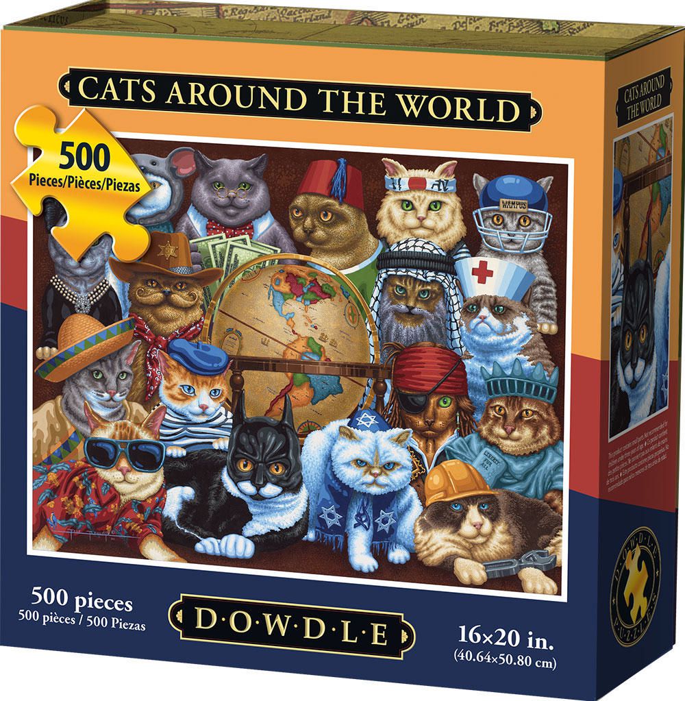 Dowdle Jigsaw Puzzle Cat's around The World 500 Piece Walmart Canada