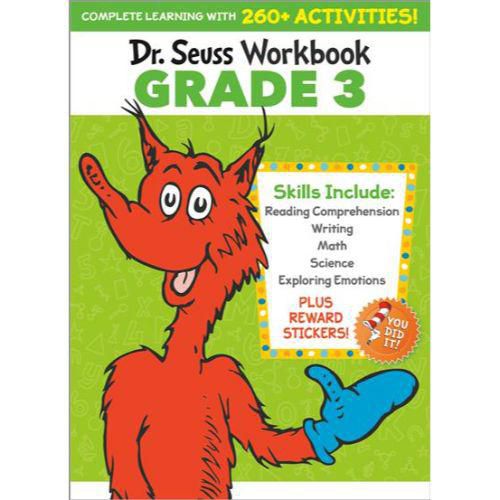 Dr. Seuss Workbook: Grade 3 260+ Fun Activities with Stickers and