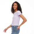 thumbnail image 2 of No Boundaries Women's Short Sleeve Baby Tee, 2 of 6