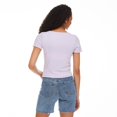 thumbnail image 3 of No Boundaries Women's Short Sleeve Baby Tee, 3 of 6
