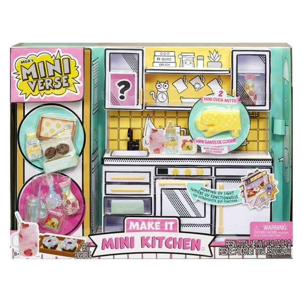 Make It Mini Kitchen MGA's Miniverse, jeu de cuisine ENSEMBLE DE JEU MAKE IT MINI KITCHEN(mc)