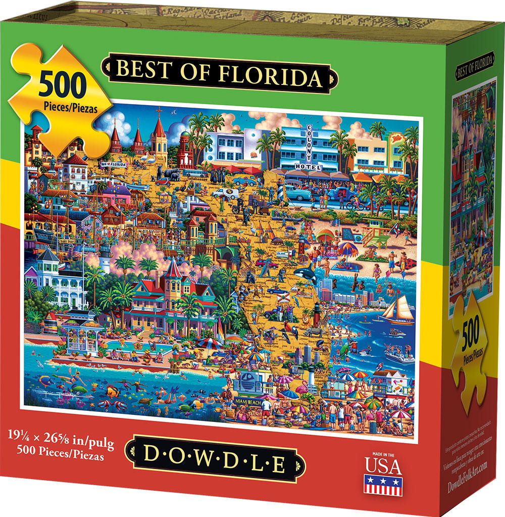 Dowdle Jigsaw Puzzle - Best of Florida - 500 Piece ...