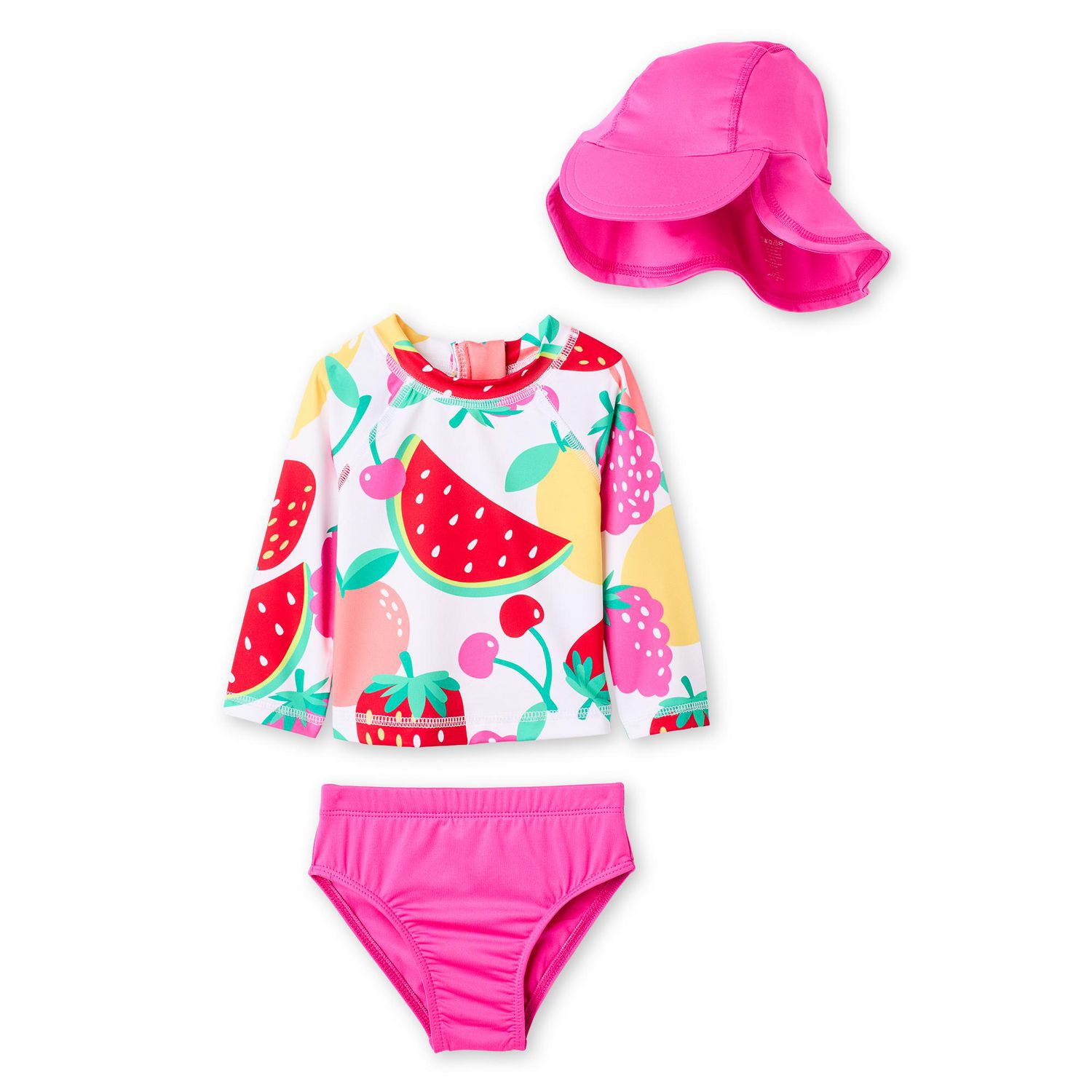 Ensemble de bain anti-UV 3 pièces George pour bébés filles