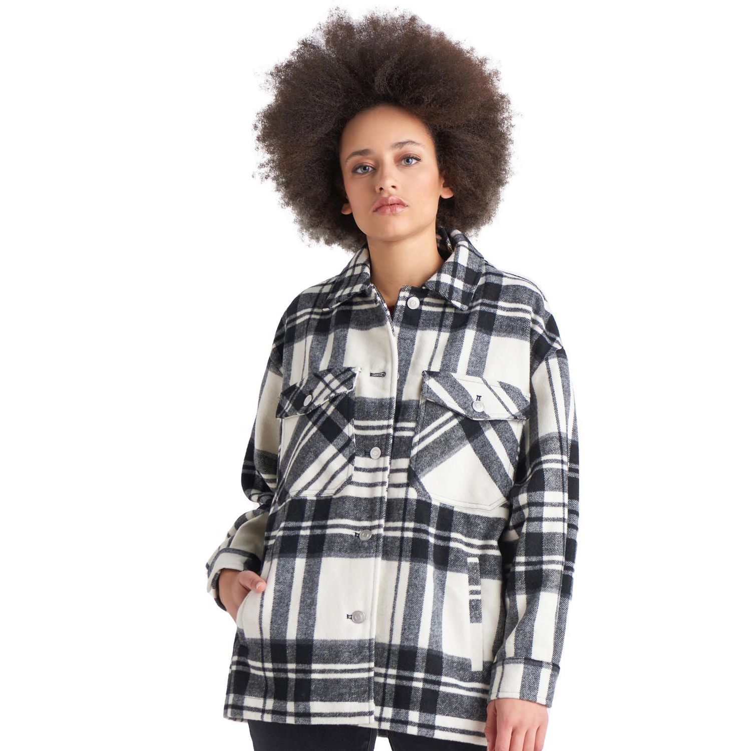 Long sleeve 4-pocket, button front, “Shackets”