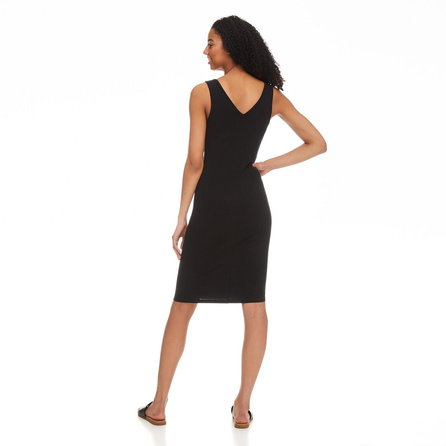 Robe ajustée longueur midi No Boundaries pour femmes