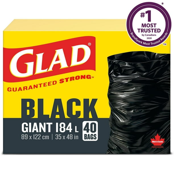 Sacs à ordures géants de Glad 40 sacs
