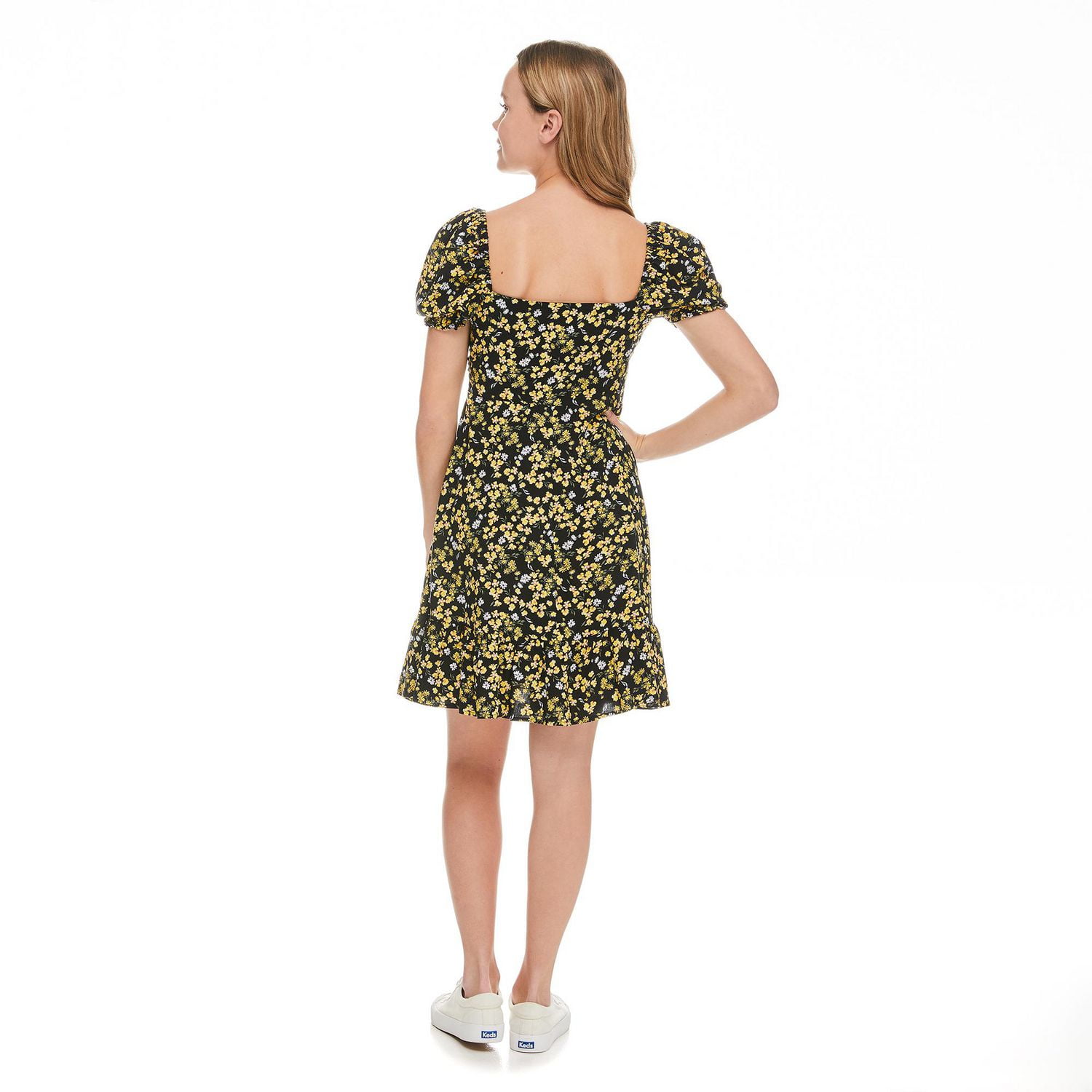 Robe à manches bouffantes No Boundaries pour femmes