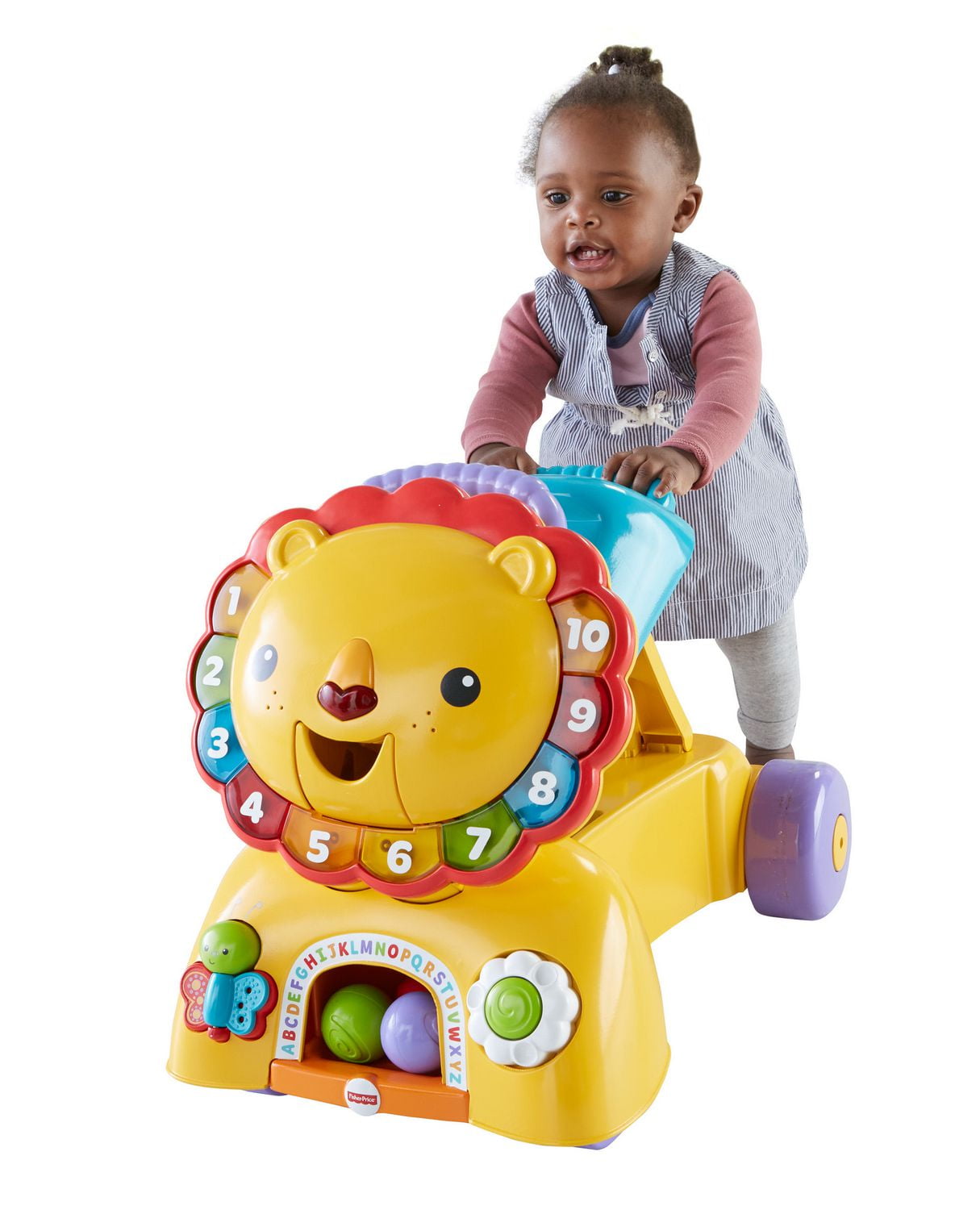 Fisher price sit hot sale stride ride lion